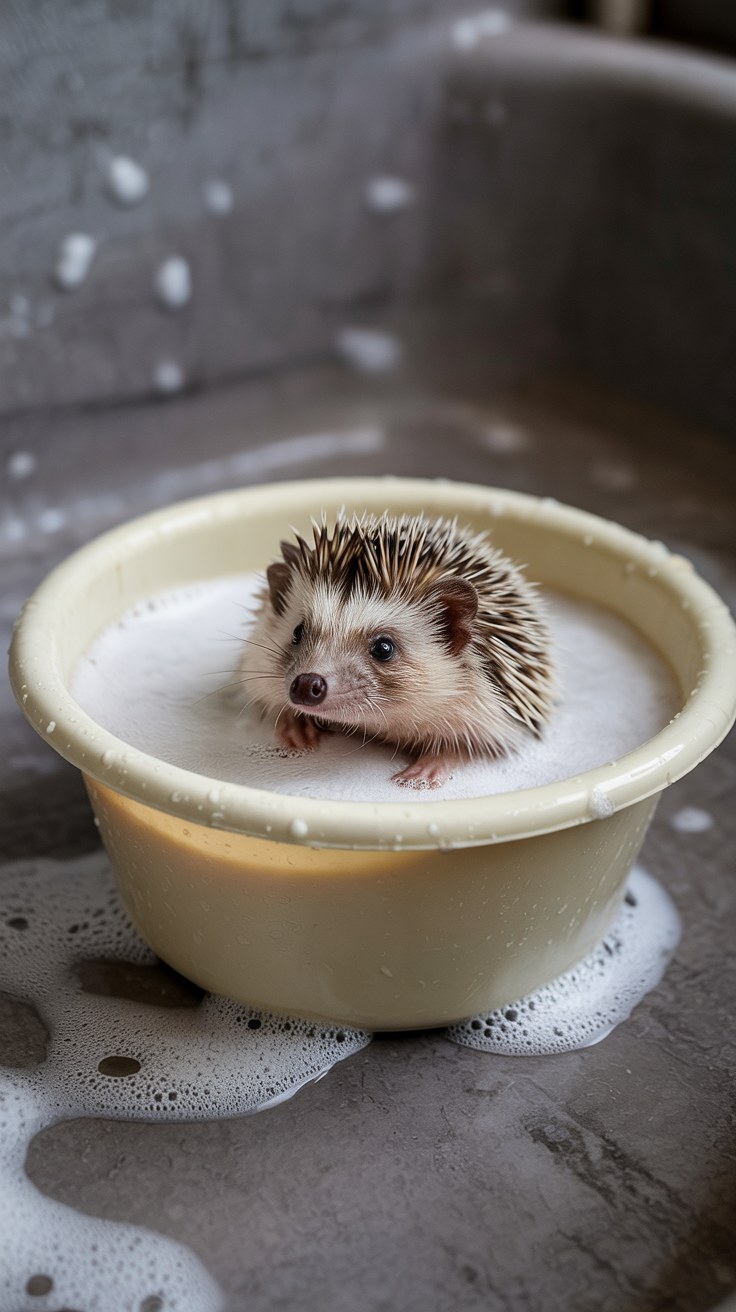 Cute Hedgehog Bath Time Ideas for Pet Pampering and Self-Care