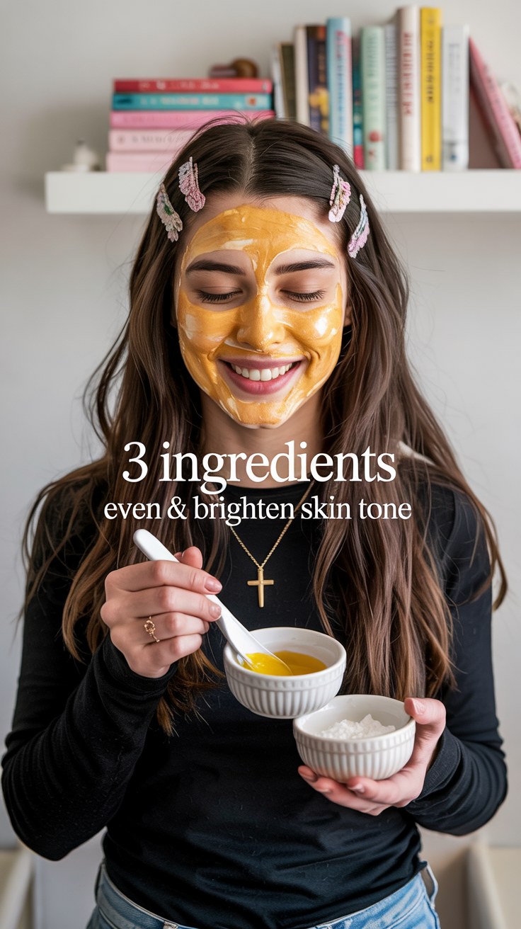 DIY 3 Ingredient Face Mask Recipe for Glowing Skin