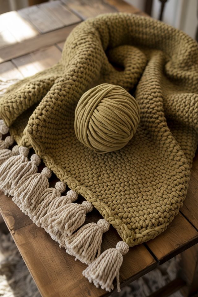 Free Crochet Chunky Yarn Blanket Pattern Using Kmart Yarn