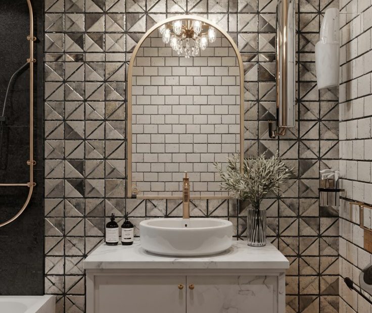 Luxury Bathroom Design: Spa-Inspired Marble and Gold Fixtures for a Calming Retreat