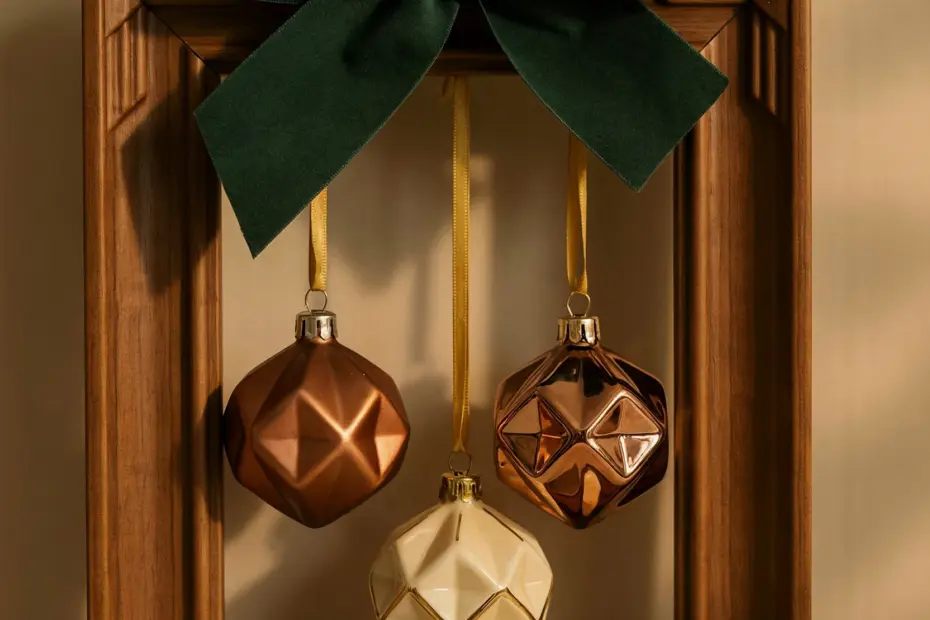 Frame Ornaments for Winter Home Decor | DIY Holiday Wall Art Ideas