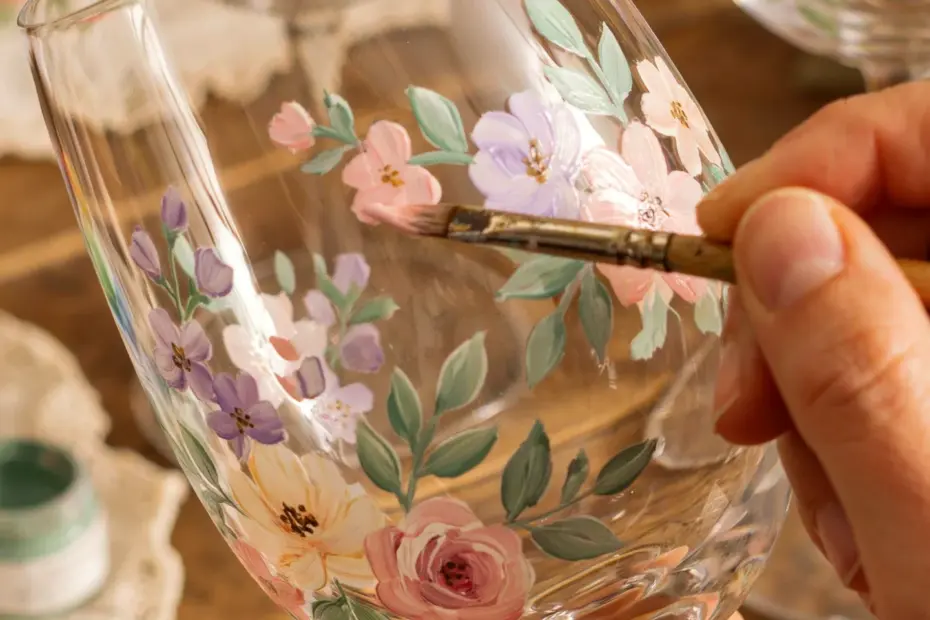Artistic Wine Glasses for Entertaining | Seasonal Decor Ideas for Holiday Parties