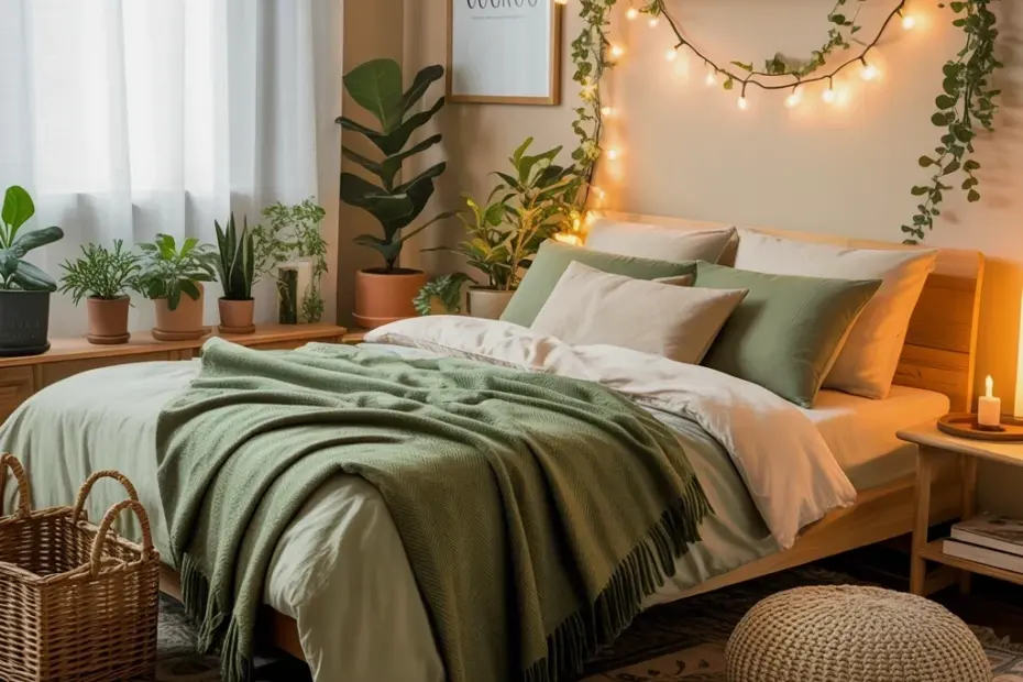 Belgian linen pillow cover before & after - spring home refresh on a budget
