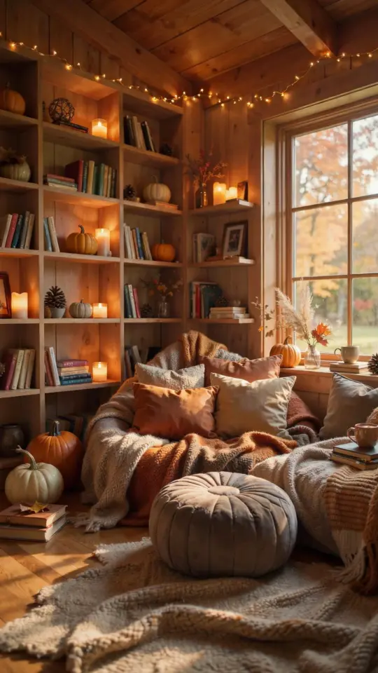 Cozy Reading Nook Mistake to Avoid This Fall | Soft Lighting for Book Lovers