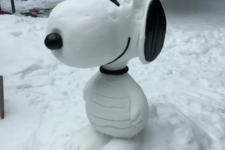 Avoid this snow sculpting mistake: My Snoopy snow sculpture tips