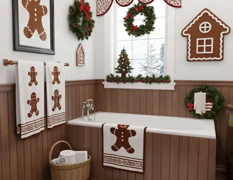 Gingerbread Man Bathroom Decor Ideas for a Merry Christmas Bath