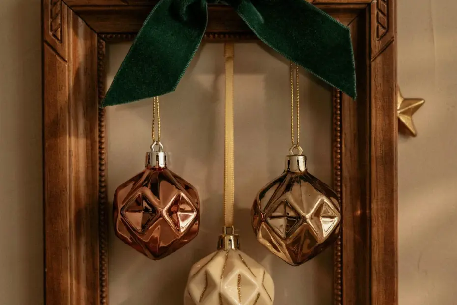 Frame Ornaments for a Cozy Winter Mantel | Shadow Box Holiday Idea